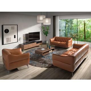 ANGEL CERDA Table basse rectangulaire en noyer et acier chromé  