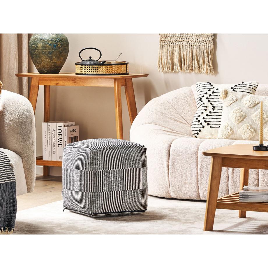 Beliani Pouf aus Baumwolle  PANDRAN  