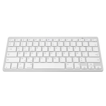 Wireless Bluetooth AZERTY Tastatur Weiß