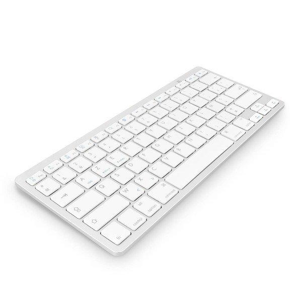 Avizar  Clavier Bluetooth AZERTY Sans Fil Blanc 