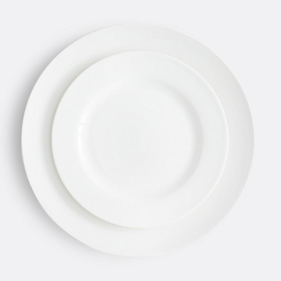 La Redoute Intérieurs Lot de 4 assiettes à dessert en porcelaine  