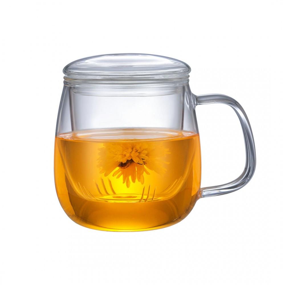 Aulica MUG A INFUSION EN VERRE AVEC FILTRE EN VERRE 550ML  