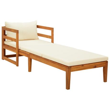 VidaXL Chaise longue bois d'acacia  