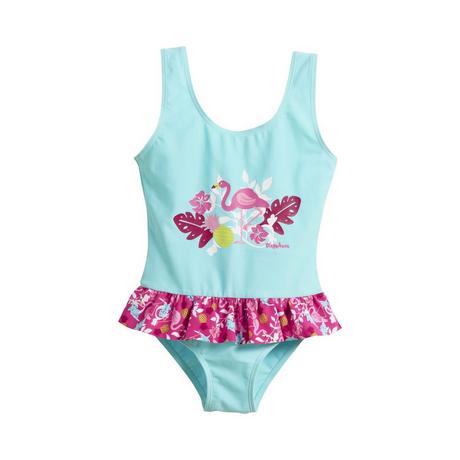 Playshoes  badeanzug mit uv-schutz, mädchen flamingo 