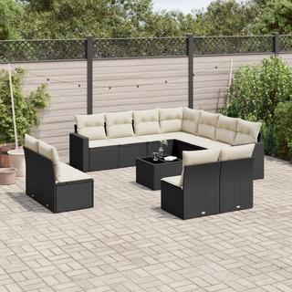 VidaXL set divano da giardino Polirattan  