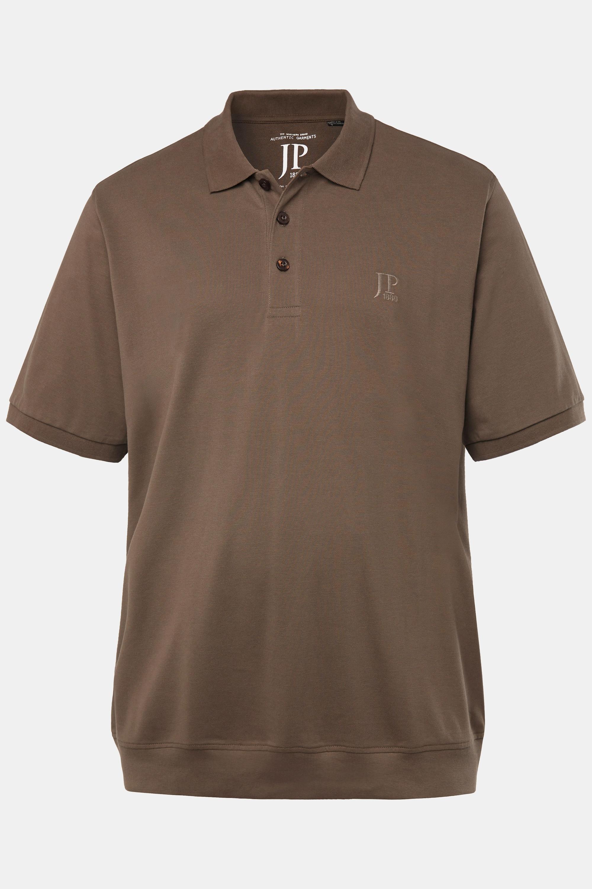 JP1880  Maglia polo basic in piqué con taglio speciale per l'addome, taglie disponibili dalla XXL alla 10XL 