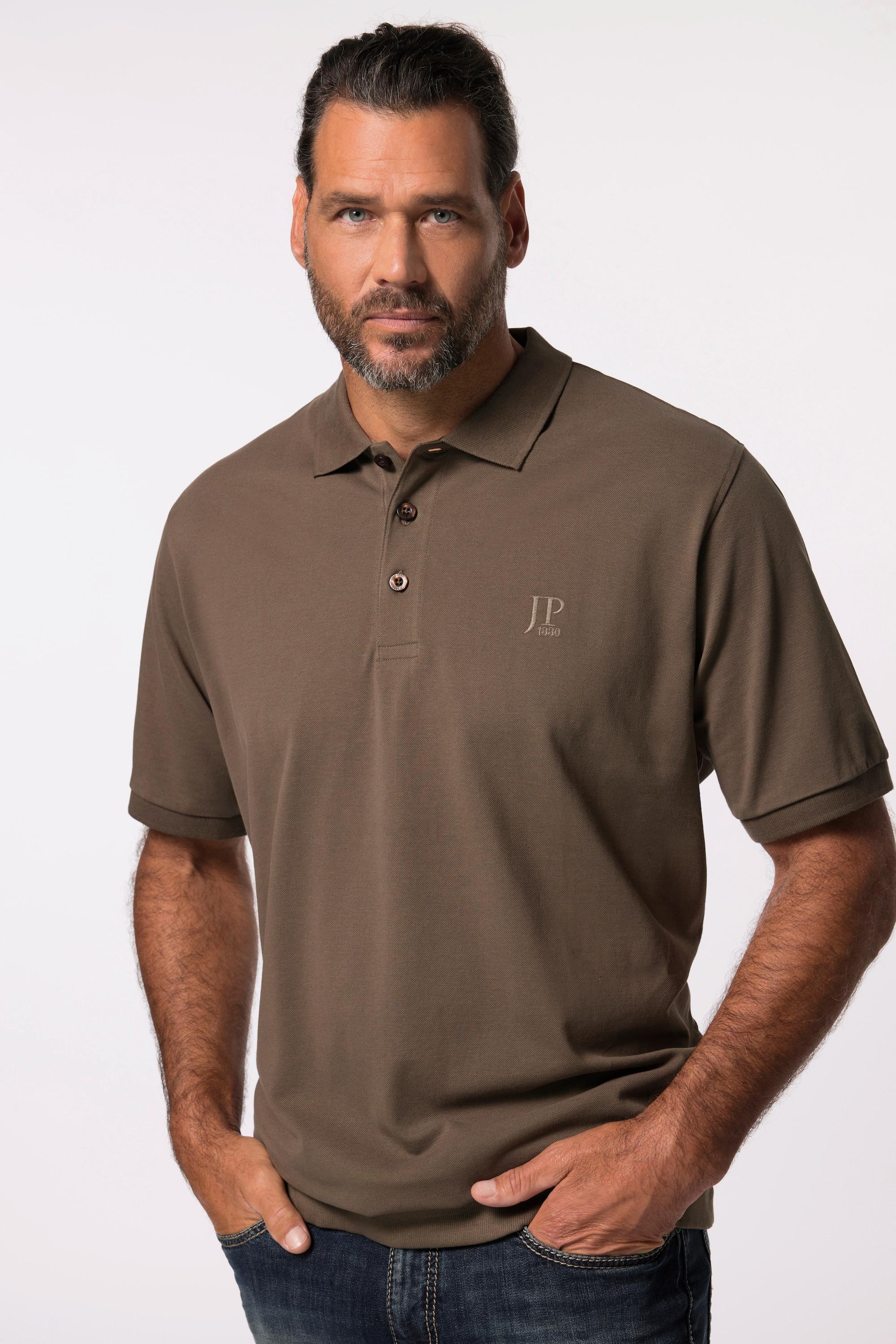 JP1880  Maglia polo basic in piqué con taglio speciale per l'addome, taglie disponibili dalla XXL alla 10XL 