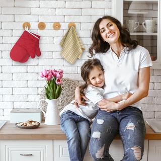 B2X Set di 4 ganci adesivi per asciugamani  