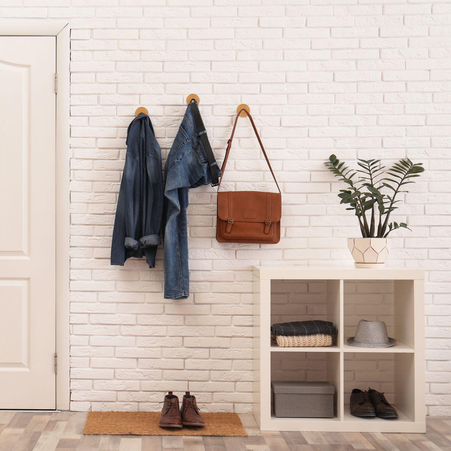 B2X Set di 4 ganci adesivi per asciugamani  