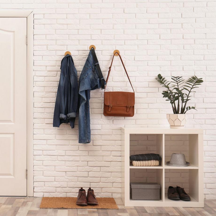 B2X Set di 4 ganci adesivi per asciugamani  