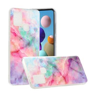 Cover-Discount  Galaxy A21s - Softes Silikon Gummi Case Marmor 