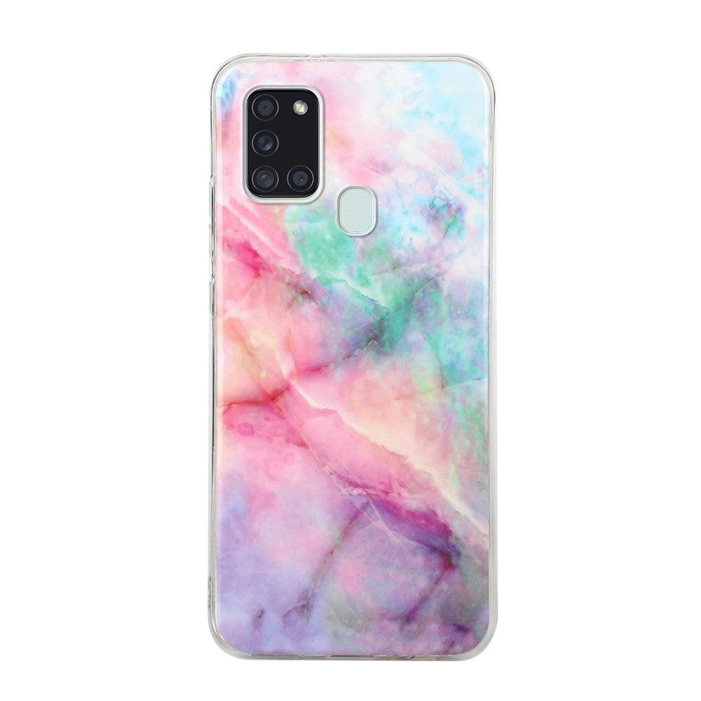 Cover-Discount  Galaxy A21s - Softes Silikon Gummi Case Marmor 