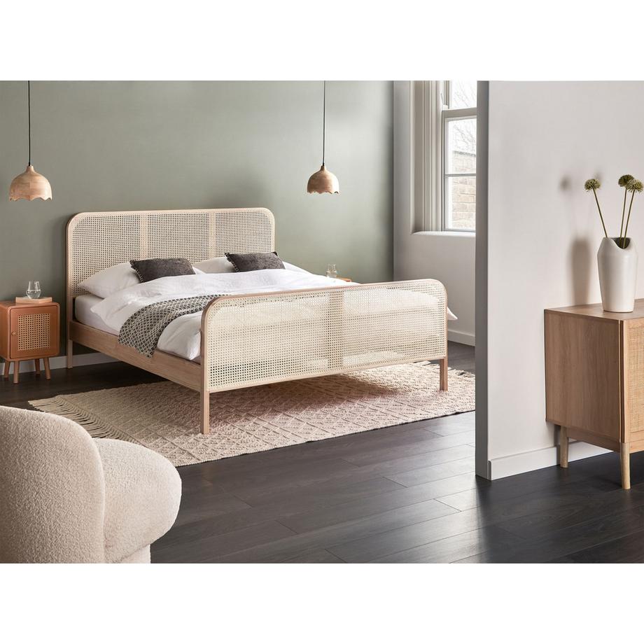 Beliani Lit avec sommier en Bois de pin  GONFARON  