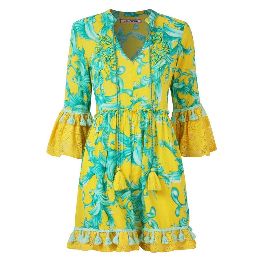 Joe Browns Robe Tunique Boho avec Dentelle  