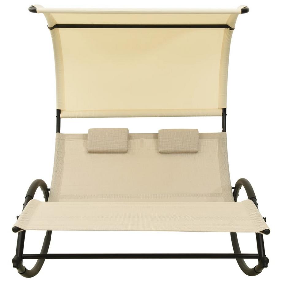 VidaXL Chaise longue acier  