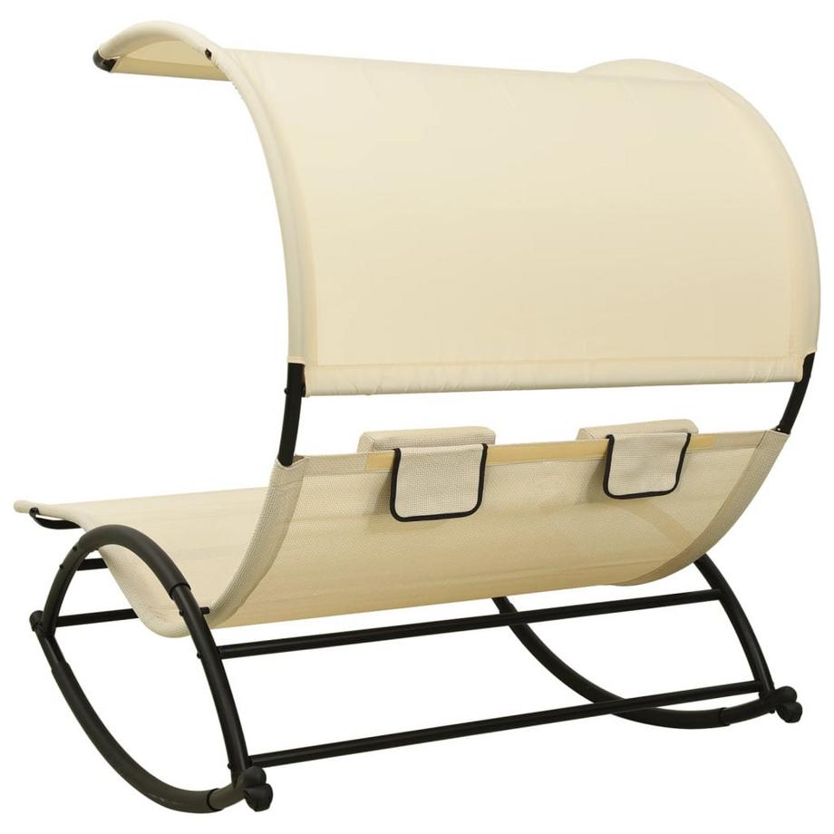 VidaXL Chaise longue acier  
