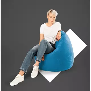 Sitting Point Sitzsack BeanBag Easy XL, blau | acheter en ligne - MANOR