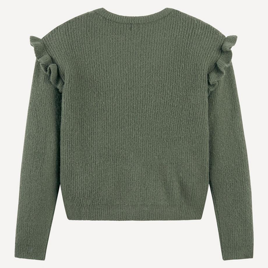 La Redoute Collections  Feinstrick-Pullover mit Rundhals und Volants 