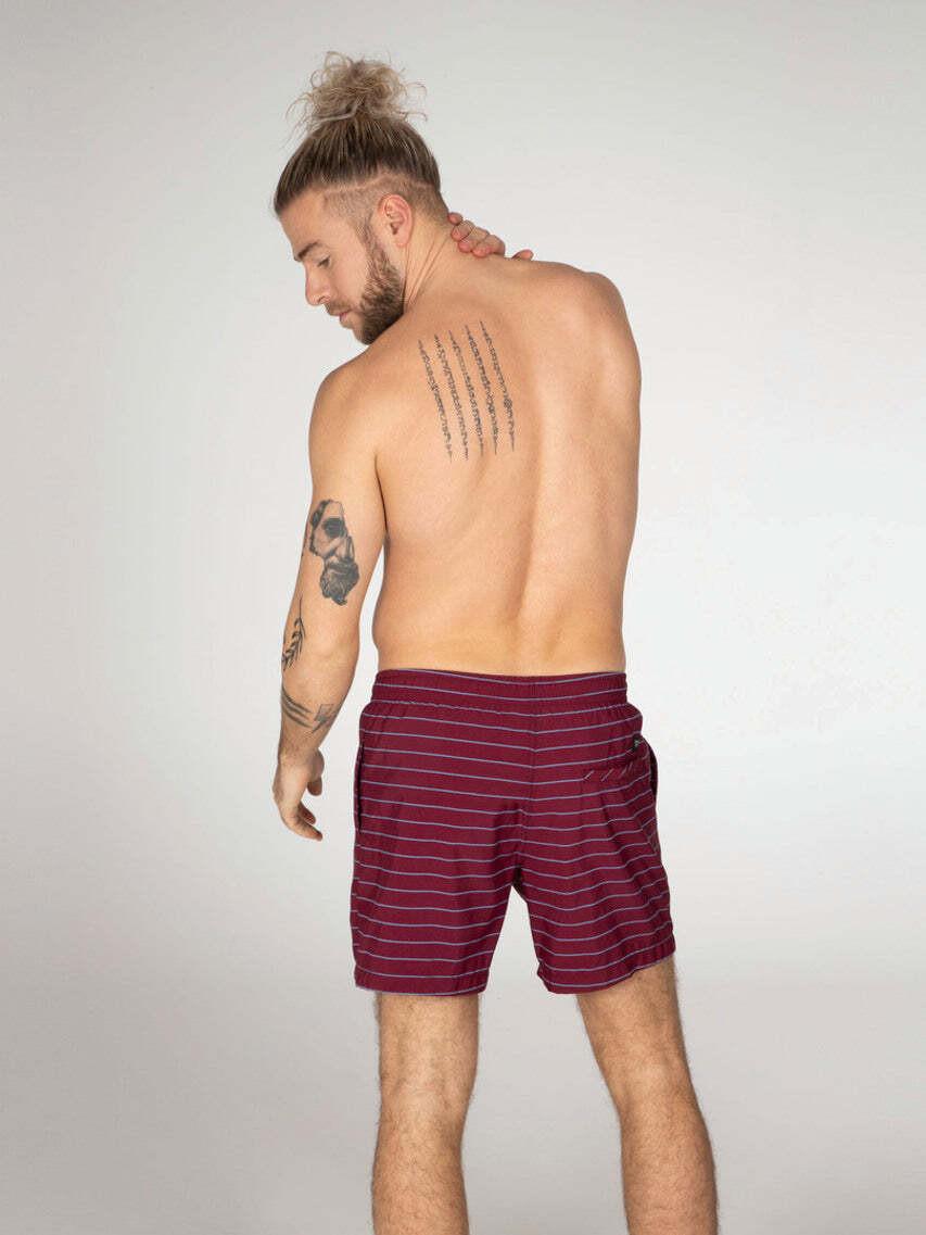 PROTEST Sharif Gestreifte Strandshorts  