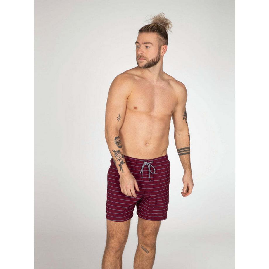 PROTEST Sharif Pantaloncini da Spiaggia a Righe  