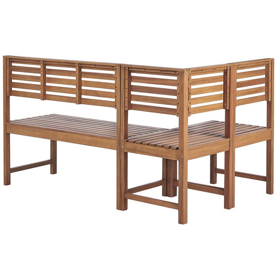 Beliani Set da pranzo da giardino en Legno d'acacia Scandinavo TREIA  