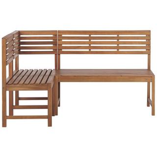 Beliani Set da pranzo da giardino en Legno d'acacia Scandinavo TREIA  