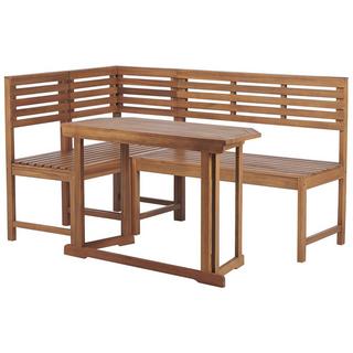 Beliani Set da pranzo da giardino en Legno d'acacia Scandinavo TREIA  