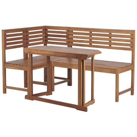 Beliani Set da pranzo da giardino en Legno d'acacia Scandinavo TREIA  