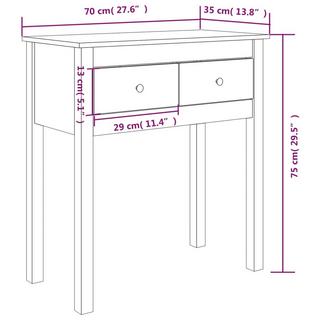 VidaXL Konsolentisch kiefernholz  