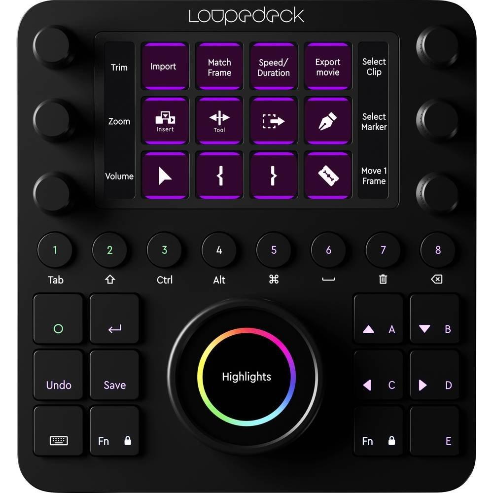 Loupedeck  Console de montage photo et vidéo CT 