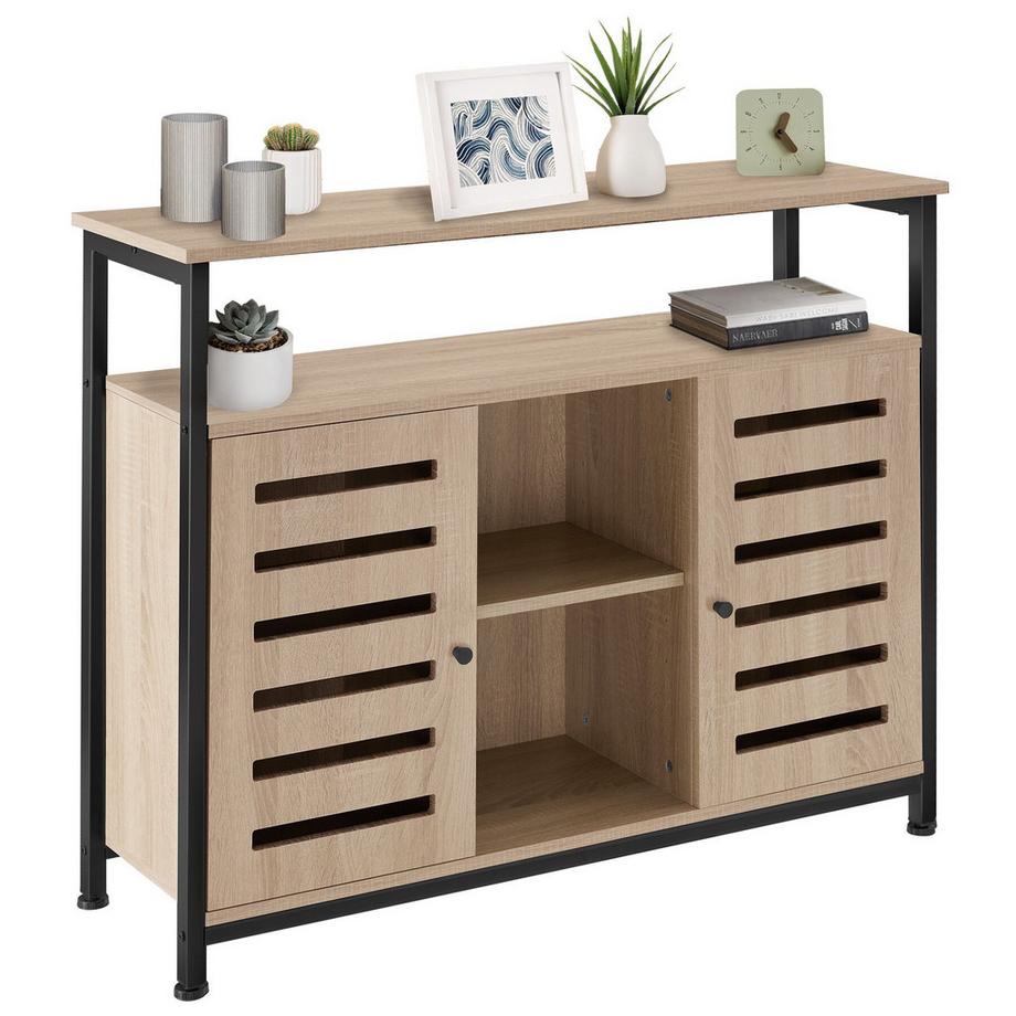 Tectake Sideboard Warrington Industrial Style Holz und Stahl  
