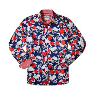 Joe Browns Camicia Maniche Lunghe Stampa Teschio Rosa  