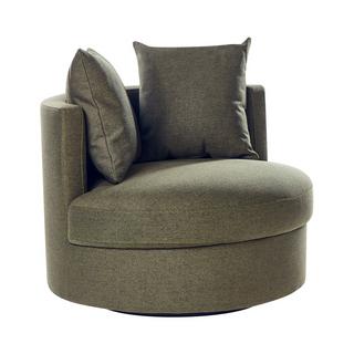 Beliani Fauteuil pivotant en Polyester Moderne DALBY  