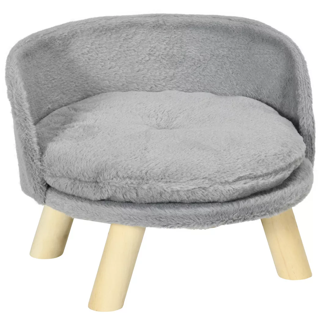 PawHut - Lit pour chien, One Size, Gris