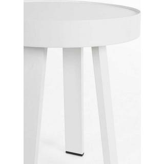 mutoni Table basse de jardin Spyro blanche ronde 41  