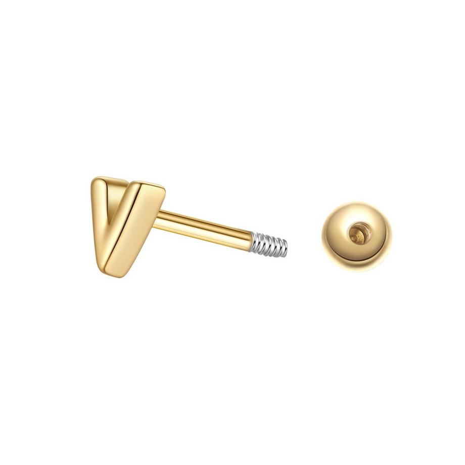 Glanzstücke München  Piercing Buchstabe V 