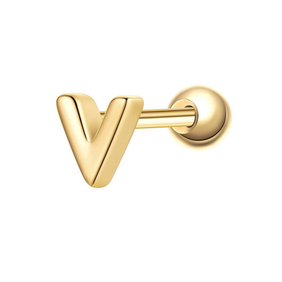 Piercing Buchstabe V