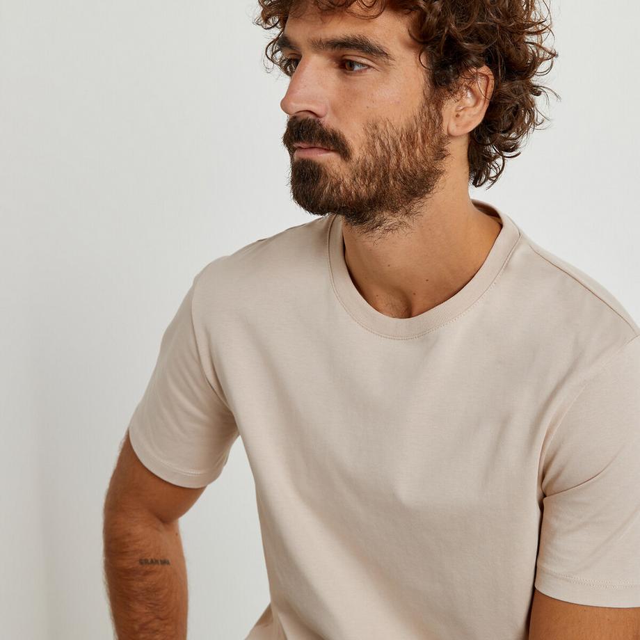 La Redoute Collections Rundhals Kurzarm T-Shirt  