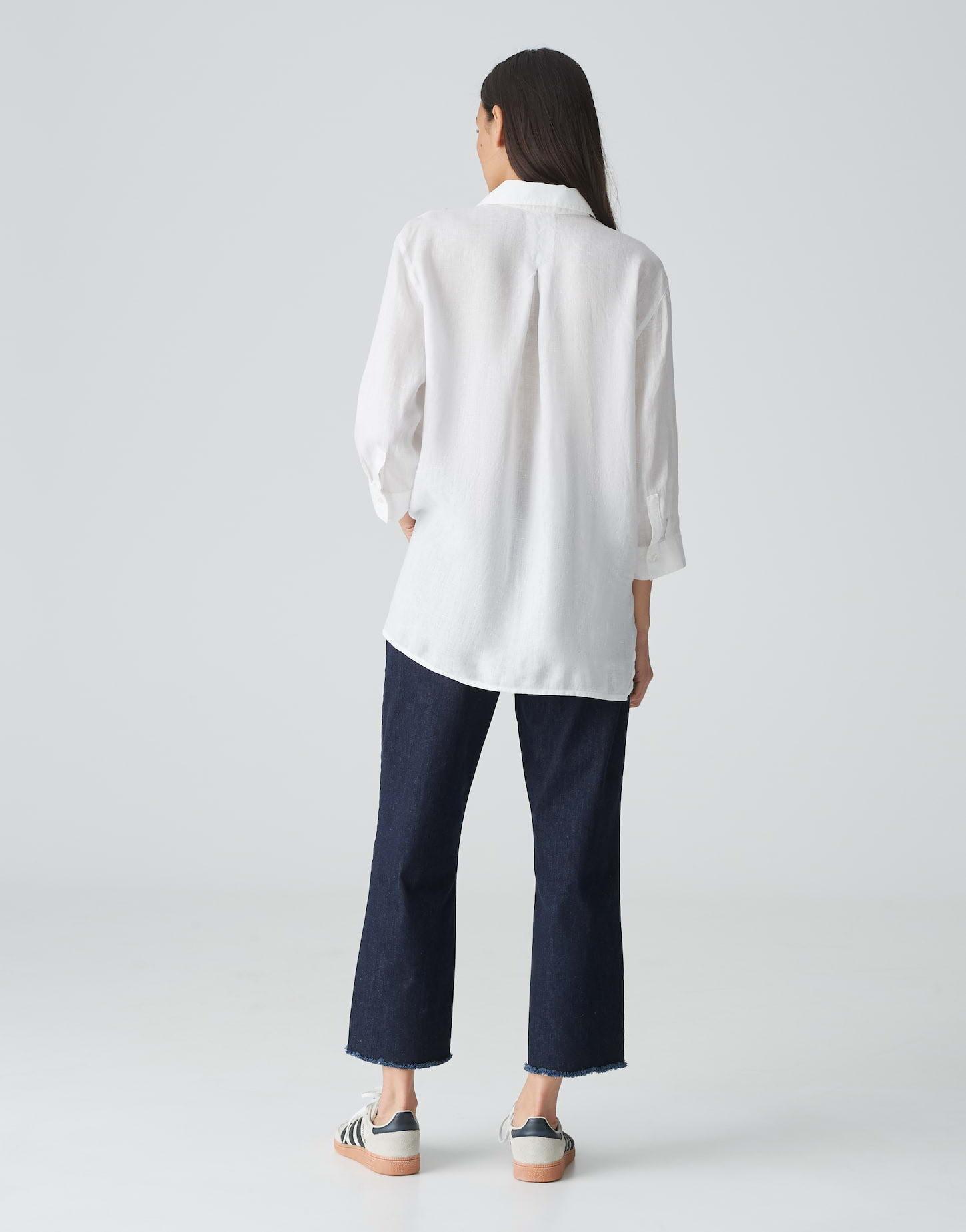 OPUS  Blouse en lin Fengani coupe droite 