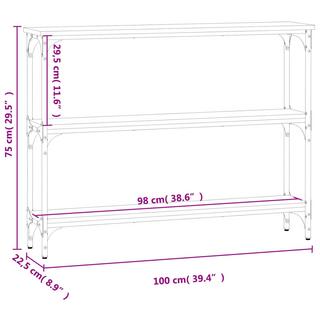 VidaXL Table console bois d'ingénierie  