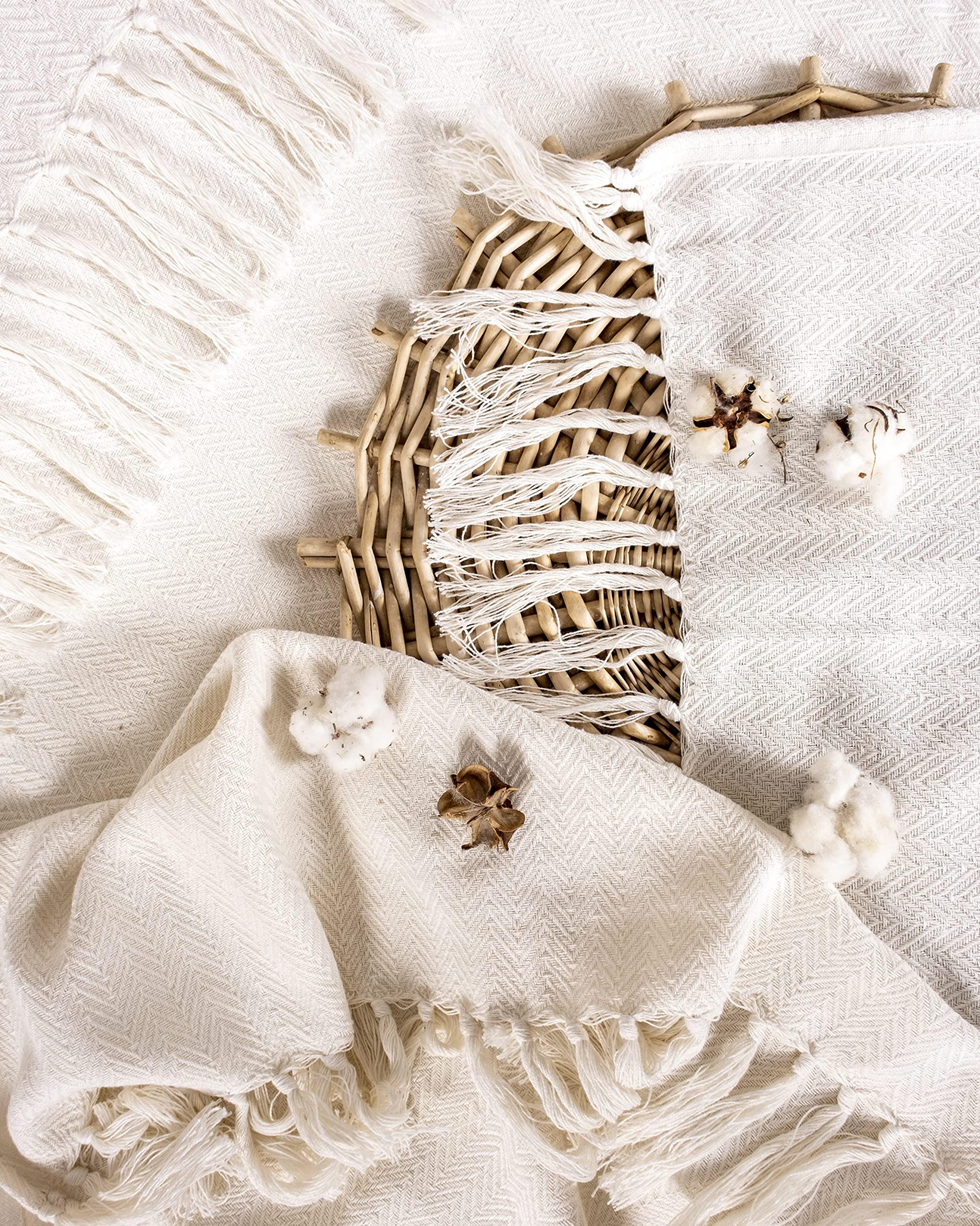 Alopini Coperta Premium con Frange  