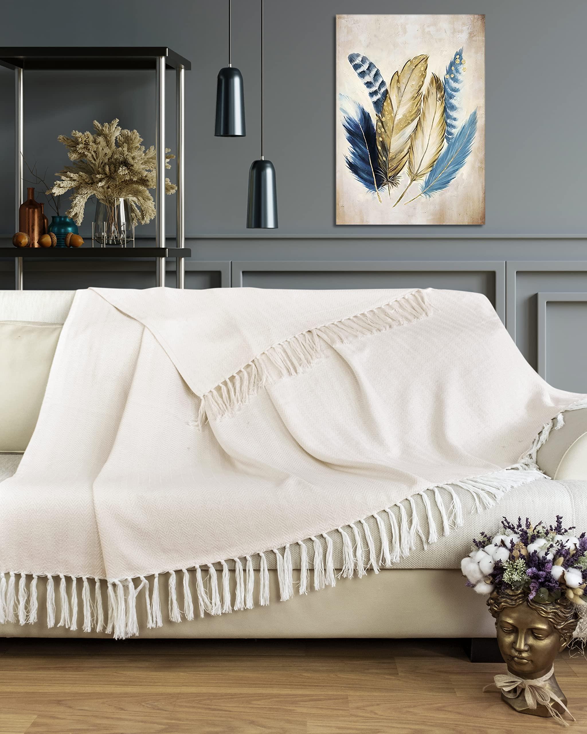 Alopini Coperta Premium con Frange  