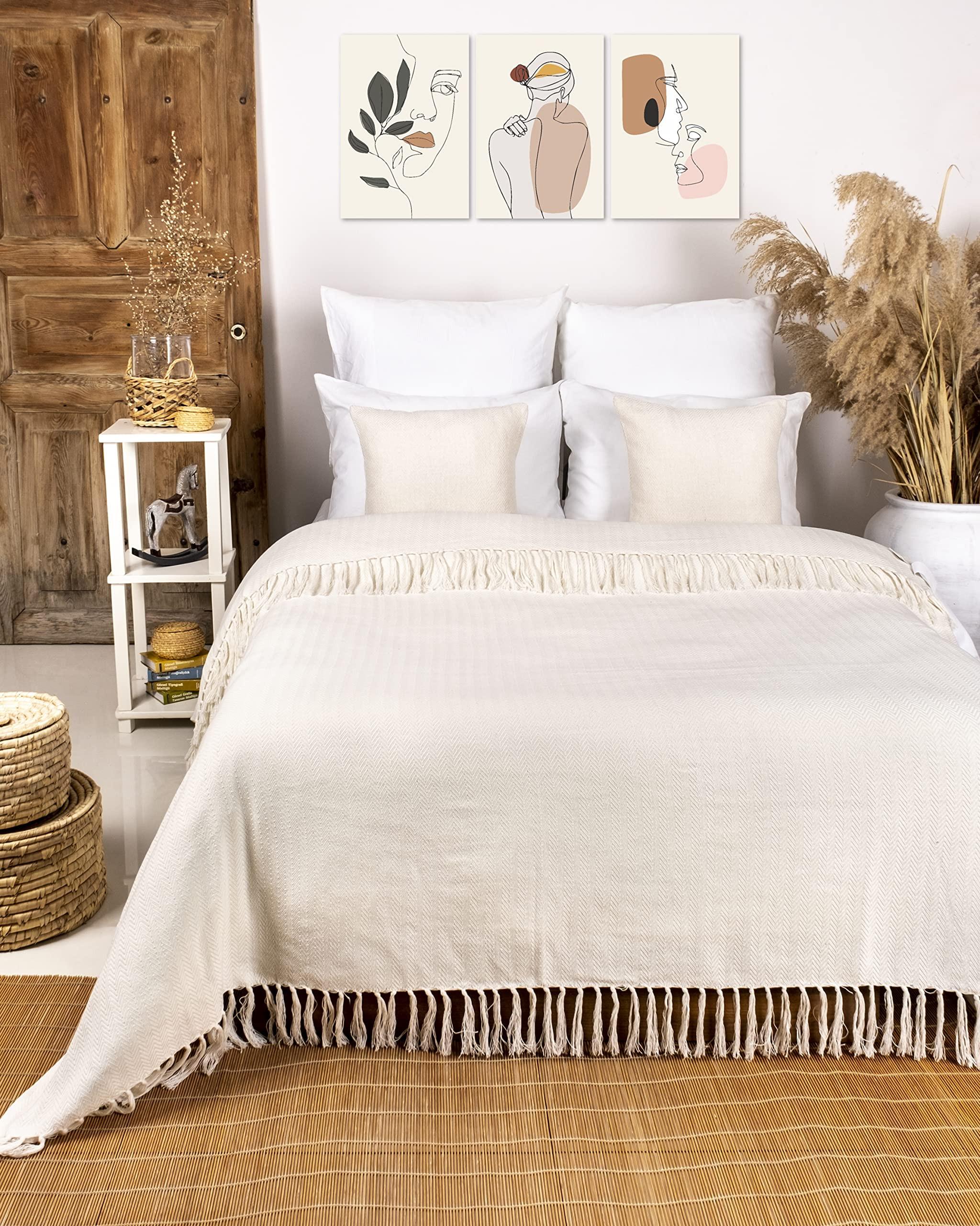 Alopini Coperta Premium con Frange  