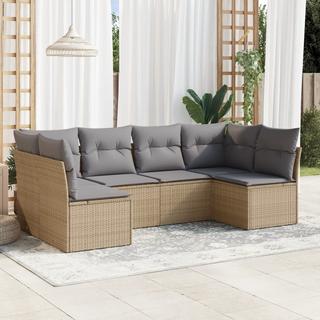 VidaXL set divano da giardino Polirattan  