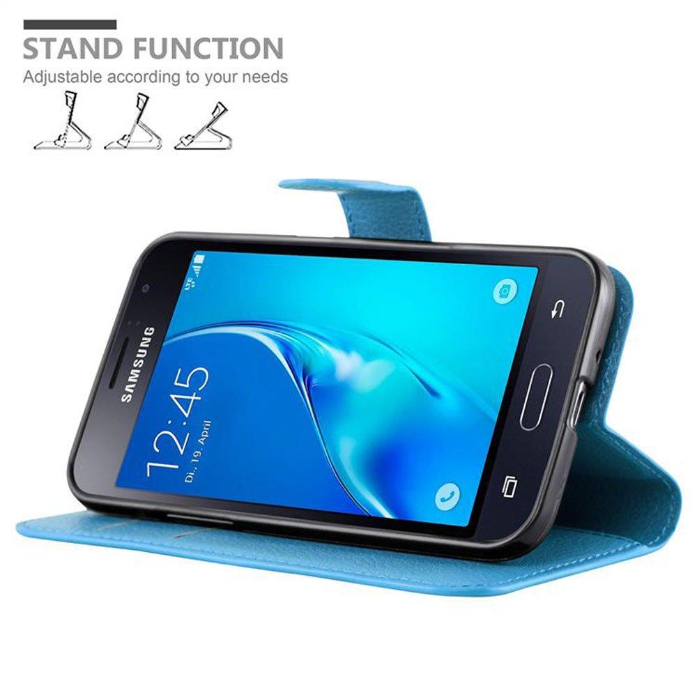 Cadorabo  Hülle für Samsung Galaxy J1 2015 Standfunktion, Kartenfach 