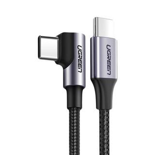 UGREEN  UGREEN USB-C vers USB-C, Coudé, 1m - Gris/Noir 