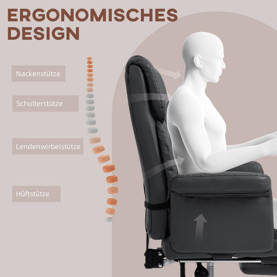 HOMCOM chaise de bureau  