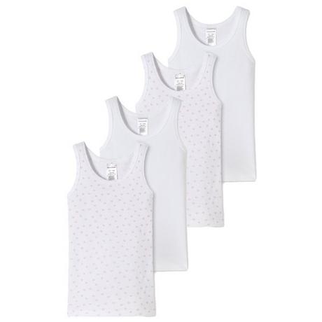 Schiesser  à fines côtes Organic Cotton lot de 4 - débardeur 