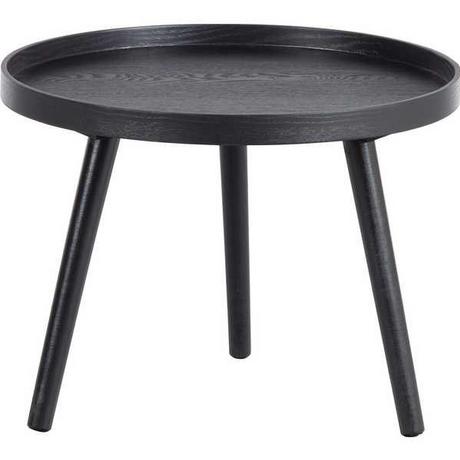 mutoni Table d'appoint Mesa noir rond 45x45  