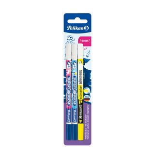 Pelikan  Pelikan Super Pirat gomme à effacer Plastique Multicolore 3 pièce(s) 